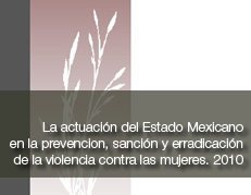 La actuación del Estado Mexicano en la Prevención, Sanción y Erradicación de la Violencia contra las Mujeres 2010