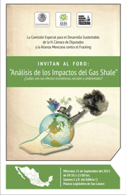 Foro: Anlisis de los Impactos del Gas Shale. 25 de septiembre 2013